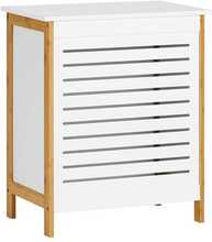 Pesukorv Sobuy FSS66-WN, 50 x 30 x 60 cm, valge/pruun