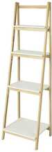 Riiul Sobuy FRG162-N, 4 tasandit, valge/pruun