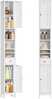 Vannitoakapp Vasagle BBC765G02, 19.5 x 21.4 x 180 cm, pilvevalge