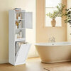 Vannitoakapp Vasagle BBC761W01, 40 x 40 x 170 cm, valge
