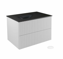 Vannitoakapp Besco Akya Linea, 52.5 x 66 x 50.7 cm, valge/must/grafiit