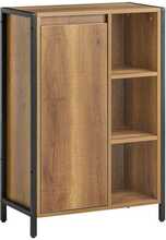 Vannitoakapp Sobuy BZR65-PF, pesukorviga, pruun/must