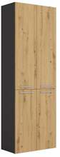 Vannitoakapp Top E Shop Nel DD 1K, 30 x 60 x 174 cm, antratsiit/tamm