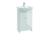 Vannitoakapp Thema Lux Venus D50, 39 x 49 x 84 cm, valge/kroom