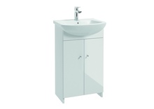 Vannitoakapp Thema Lux Venus D50, 39 x 49 x 84 cm, valge/kroom