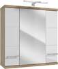 Vannitoakapp Deftrans Bari E70, 25 x 70 x 72 cm, valge/tamm