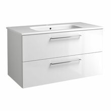 Aluskapp Raguvo Baldai Joy, valge läikiv, kraanikausiga, 101 cm
