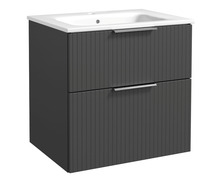 Aluskap Raguvos Baldai G-Line, valamu ja kraanikausiga, 61 cm, grafiit