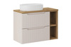 Vannitoakapp Comad Beyond SET-NOC B Oak 80CM, koos tööpinna ja valamuga