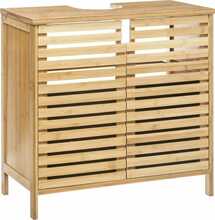Vannitoakapp 5five Simply Smart, ustega, 60.5 x 59 x 28 cm, naturaalne puit