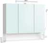 Vannitoakapp Vasagle BBK136W01, 3 uksega, 16.5 x 90 x 75 cm, valge