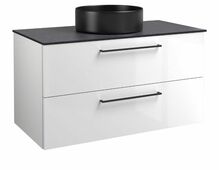 Aluskapp Raguvo Baldai Joy, 101 cm, valge läikiv