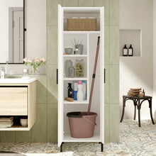 Vannitoakapp Kalune Design DY1-W, 35.7 x 50.4 x 165 cm, valge