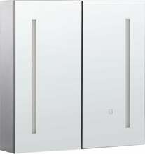 Peegelkapp Beliani Chabunco, 14 x 60 x 60 cm, must