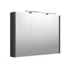 Peegelkapp Raguvos Baldai Urban, LED valgustusega, 100 cm, hall matt