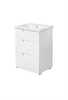 Vannitoa alumine kapp Sanservis Trio 60, 43 x 60 x 80 cm, valge