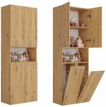 Vannitoakapp Top E Shop NEL DK 2K, 30 x 60 x 174 cm, pruun