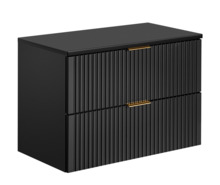 Vannitoamööbli komplekt Comad ADB B, 80 cm, must