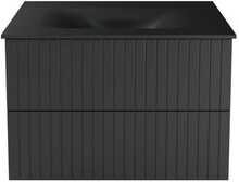 Vannitoakapp kraanikausiga Besco Akya Linea, 52.5 x 76 x 50.7 cm, valge/hall/grafiit