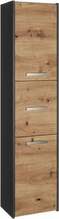 Vannitoakapp Top E Shop S43, 30 x 40 x 170 cm, antratsiit/tamm