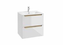 Riputatav vannitoakapp Deftrans Stilla, 46.5 x 60.8 x 62.2 cm, valge