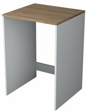 Pesumasina kapp Kalune Design KD103 - 2341, 60 x 65 x 91.8 cm, valge/pähkel