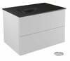 Vannitoakapp Besco Akya Classic, 52.5 x 76 x 50.7 cm, valge/must/kroom