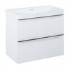 Vannitoakapp valamuga Masterjero Soft, 43.7 x 78.5 x 63.5 cm, valge
