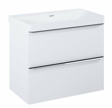 Vannitoakapp valamuga Masterjero Soft, 43.7 x 78.5 x 63.5 cm, valge
