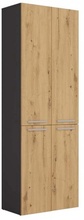 Vannitoakapp Top E Shop Nel DD 2K, 30 x 60 x 174 cm, antratsiit/tamm