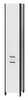 Eraldiseisev universaalne kapp Brooklyn BRP-190, must/valge