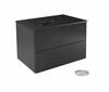 Vannitoakapp Besco Akya Classic, 52.5 x 76 x 50.7 cm, must/kroom