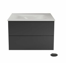 Vannitoakapp Besco Akya Classic, 52.5 x 66 x 50.7 cm, valge/hall/grafiit