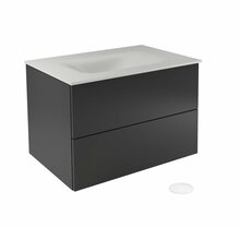 Vannitoakapp Besco Akya Classic, 52.5 x 66 x 50.7 cm, valge/must/grafiit