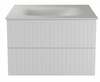 Vannitoakapp Besco Akya Linea, 52.5 x 76 x 51 cm, valge/must