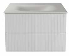 Vannitoakapp Besco Akya Linea, 52.5 x 76 x 51 cm, valge/must