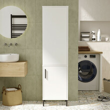 Vannitoakapp Kalune Design VI1, 35.5 x 45 x 173.6 cm, valge