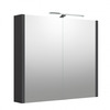 Peegelkapp Kame Urban 2002505, LED valgustusega, 80 cm, hall matt