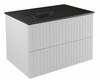 Vannitoakapp Besco Akya Linea 66, 52.5 x 66 x 50.7 cm, valge/must