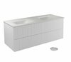 Vannitoakapp Besco Akya Linea, 52.5 x 131 x 50.7 cm, valge/hõbe