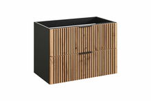 Alumine vannitoakapp Comad XILO BLACK WOTAN 82-80-D-2S, tamm/must