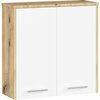 Vannitoakapp Akord Fin 2D, 22.9 x 60.4 x 60 cm, pruun/valge