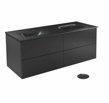 Vannitoakapp Besco Akya Classic, 52.5 x 131 x 50.7 cm, must/grafiit
