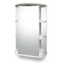 Peegelkapp Riva SV55-1, 24 x 55 x 80 cm, valge