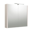 Peegelkapp Kame Urban 2002506, valgustusega LED, 80 cm, hall kašmiir