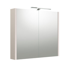 Peegelkapp Kame Urban 2002506, valgustusega LED, 80 cm, hall kašmiir
