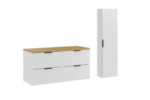 Vannitoamööbli komplekt Comad Artisan 120 cm, valge/tamm
