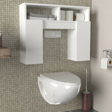 Vannitoakapp Kalune Design Geronimo, 19.5 x 76.2 x 60.8 cm, valge