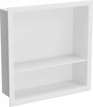 Sisseehitatav seinariiul Mexen X-Wall-R, 30 x 30 cm, valge