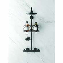Vannitoa riiul Metaltex Origin, 32.5 x 15.5 x 11 cm, must